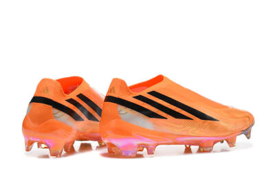 Adidas F50 Hyperfast Elite Laceless FG Firm Ground Soccer Cleats - Orange/Solar Orange/Core Black