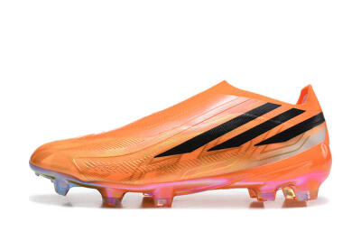 Adidas F50 Hyperfast Elite Laceless FG Firm Ground Soccer Cleats - Orange/Solar Orange/Core Black