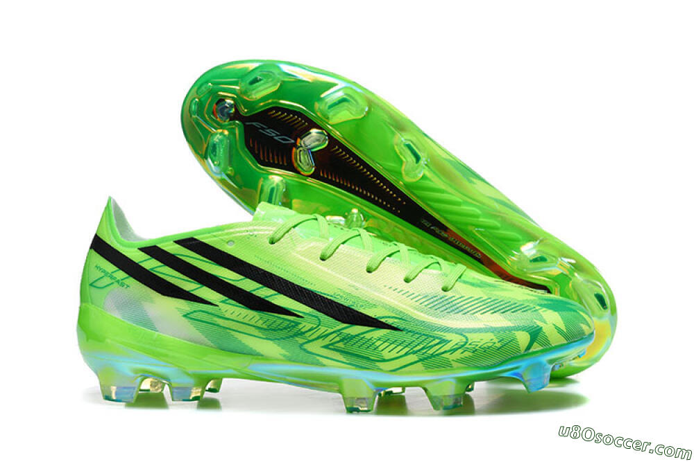 Adidas F50 Elite FG Firm Ground Soccer Cleats - Green/Lucid Lime/Black 1