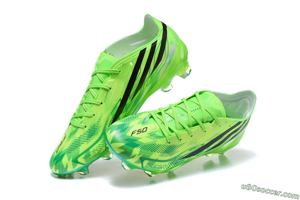 Adidas F50 Elite FG Firm Ground Soccer Cleats - Green/Lucid Lime/Black 6