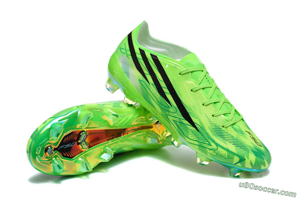 Adidas F50 Elite FG Firm Ground Soccer Cleats - Green/Lucid Lime/Black 4