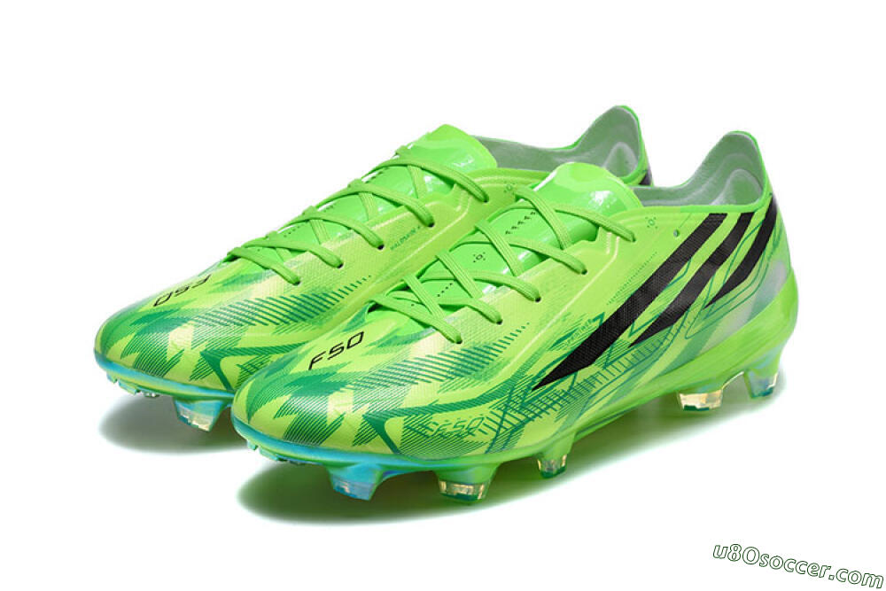 Adidas F50 Elite FG Firm Ground Soccer Cleats - Green/Lucid Lime/Black 5