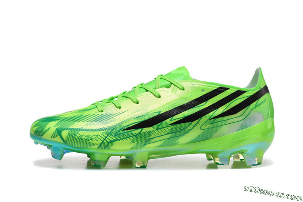 Adidas F50 Elite FG Firm Ground Soccer Cleats - Green/Lucid Lime/Black 2