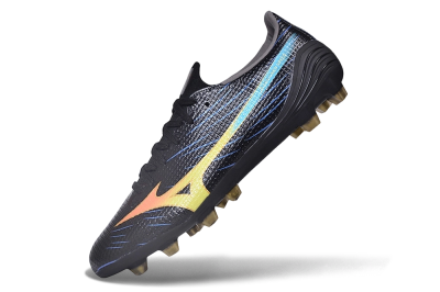 Mizuno Morelia Neo 4 FG Firm Ground Soccer Cleats - Black/Black/Solar Yellow