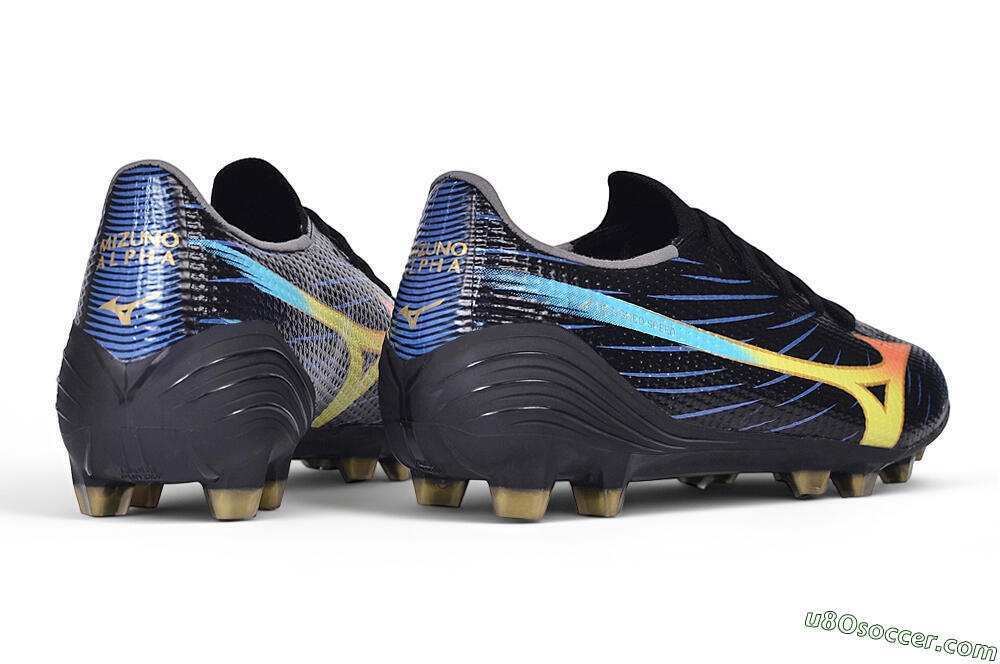 Mizuno Morelia Neo 4 FG Firm Ground Soccer Cleats - Black/Black/Solar Yellow 7