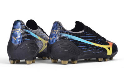 Mizuno Morelia Neo 4 FG Firm Ground Soccer Cleats - Black/Black/Solar Yellow