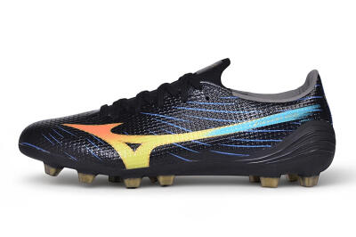 Mizuno Morelia Neo 4 FG Firm Ground Soccer Cleats - Black/Black/Solar Yellow