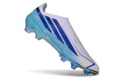 Adidas F50 Elite FG Firm Ground Soccer Cleats - White/Cloud White/Lucid Blue