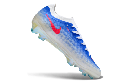 Nike Air Zoom Mercurial Vapor 17 Elite FG Firm Ground Soccer Cleats - White/Photo Blue/Bright Crimson