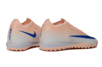 Nike Air Zoom Mercurial Vapor 17 Elite TF Artificial Turf Soccer Shoes - Peach/Sunset Peach/Royal Blue