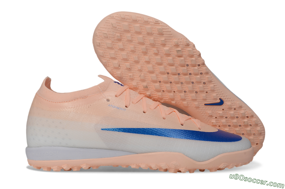 Nike Air Zoom Mercurial Vapor 17 Elite TF Artificial Turf Soccer Shoes - Peach/Sunset Peach/Royal Blue 1