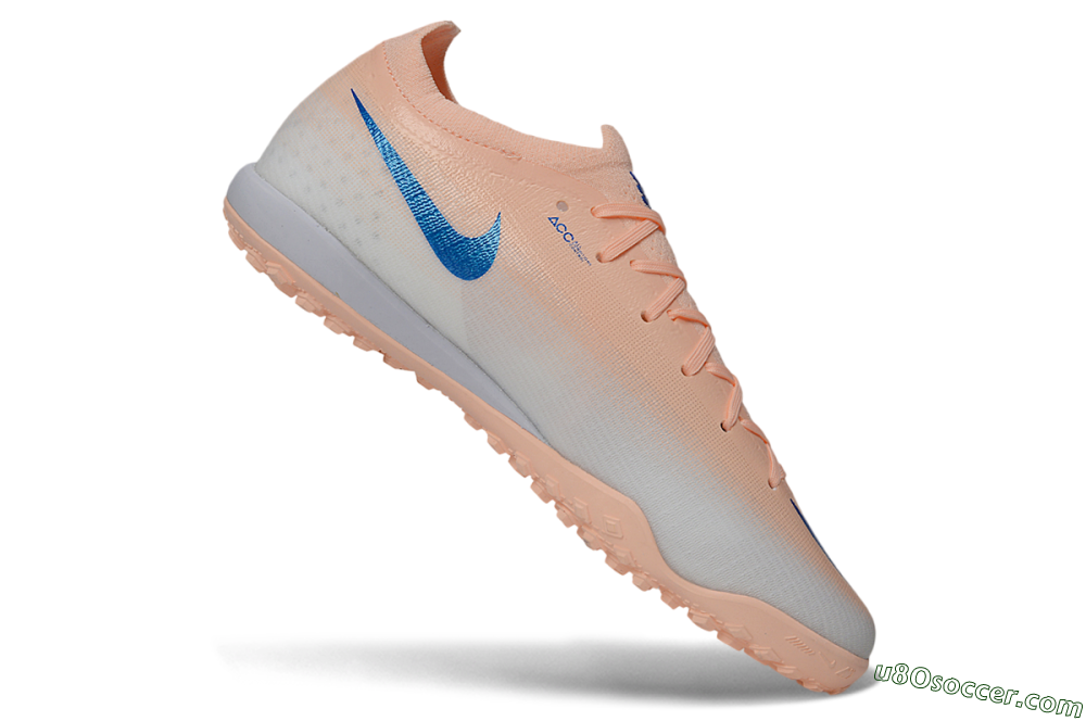 Nike Air Zoom Mercurial Vapor 17 Elite TF Artificial Turf Soccer Shoes - Peach/Sunset Peach/Royal Blue 4