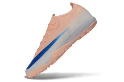 Nike Air Zoom Mercurial Vapor 17 Elite TF Artificial Turf Soccer Shoes - Peach/Sunset Peach/Royal Blue