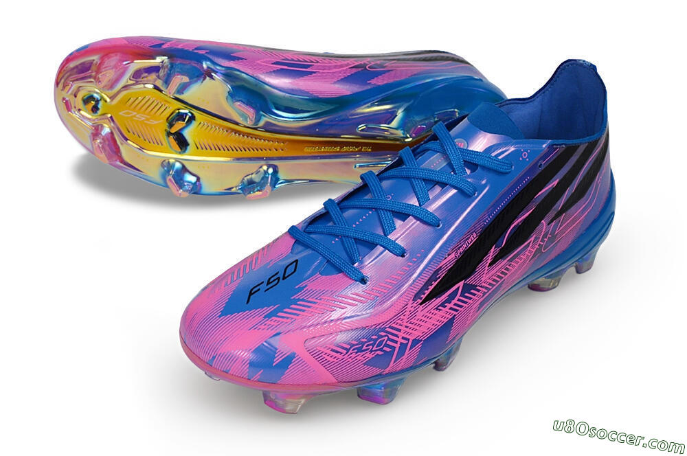 Adidas F50 Elite FG Firm Ground Soccer Cleats - Blue/Lucid Blue/Pulse Magenta 3