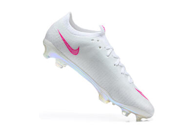 Nike Air Zoom Mercurial Vapor 17 Elite FG Firm Ground Soccer Cleats - White/White/Pink