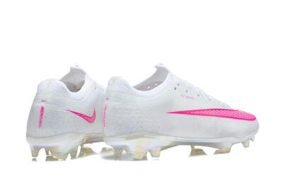 Nike Air Zoom Mercurial Vapor 17 Elite FG Firm Ground Soccer Cleats - White/White/Pink
