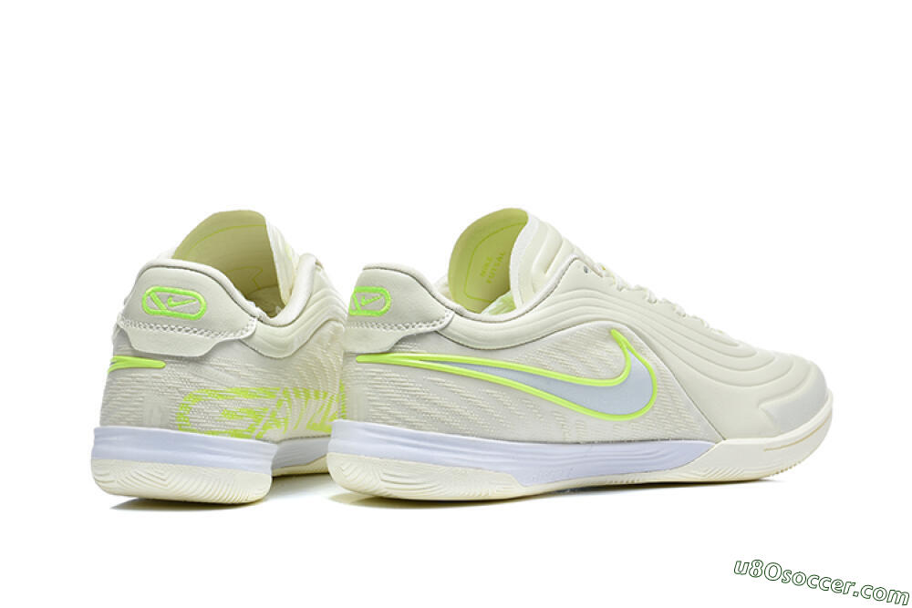 Nike Tiempo Legend SE IC Indoor & Futsal Soccer Shoes - Beige/Light Cream/Volt Green 9