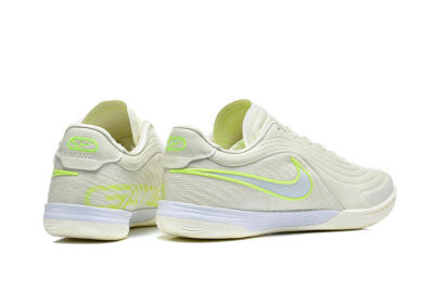 Nike Tiempo Legend SE IC Indoor & Futsal Soccer Shoes - Beige/Light Cream/Volt Green