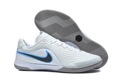 Nike Tiempo Legend SE IC Indoor & Futsal Soccer Shoes - Grey/Light Grey/University Blue