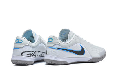 Nike Tiempo Legend SE IC Indoor & Futsal Soccer Shoes - Grey/Light Grey/University Blue