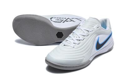 Nike Tiempo Legend SE IC Indoor & Futsal Soccer Shoes - Grey/Light Grey/University Blue