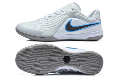 Nike Tiempo Legend SE IC Indoor & Futsal Soccer Shoes - Grey/Light Grey/University Blue