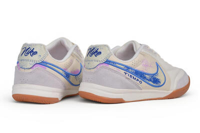 Nike Tiempo Legend SE IC Indoor & Futsal Soccer Shoes - Beige/Summit White/Royal Blue