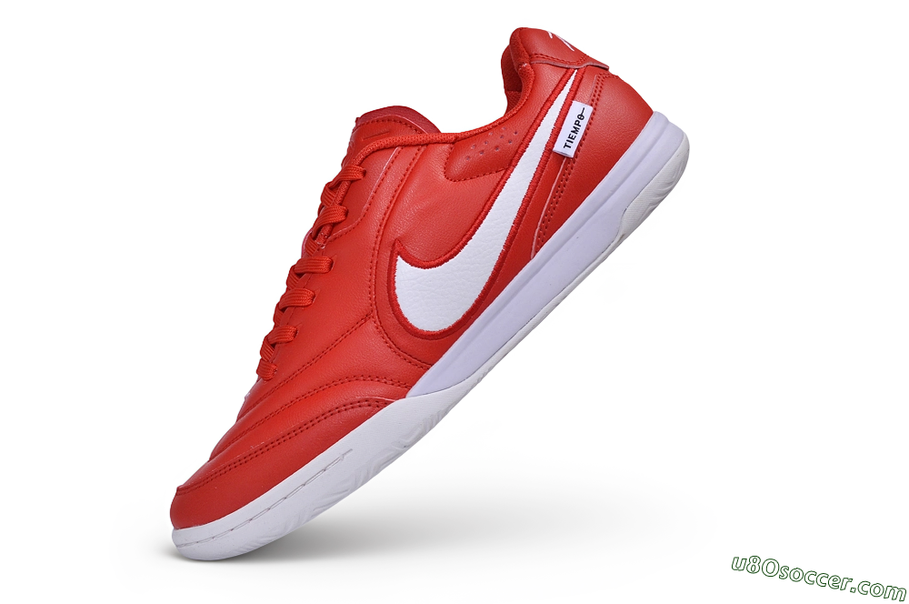 Nike Tiempo Streetgato Prm IC Indoor & Futsal Soccer Shoes - Red/University Red/White 5