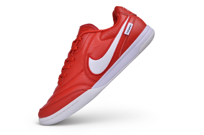 Nike Tiempo Streetgato Prm IC Indoor & Futsal Soccer Shoes - Red/University Red/White
