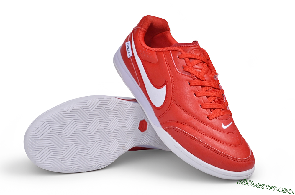 Nike Tiempo Streetgato Prm IC Indoor & Futsal Soccer Shoes - Red/University Red/White 3