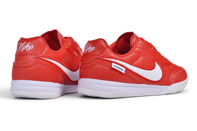 Nike Tiempo Streetgato Prm IC Indoor & Futsal Soccer Shoes - Red/University Red/White