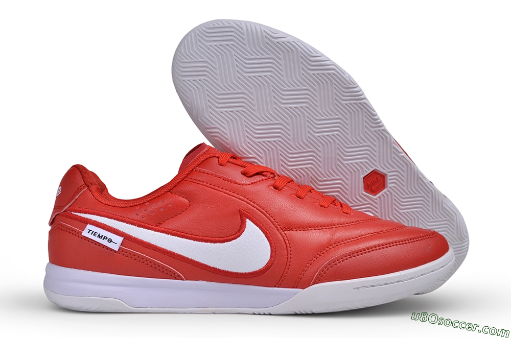 Nike Tiempo Streetgato Prm IC Indoor & Futsal Soccer Shoes - Red/University Red/White 1