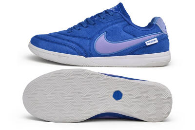 Nike Tiempo Streetgato Prm IC Indoor & Futsal Soccer Shoes - Blue/Royal Blue/Light Violet