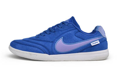 Nike Tiempo Streetgato Prm IC Indoor & Futsal Soccer Shoes - Blue/Royal Blue/Light Violet