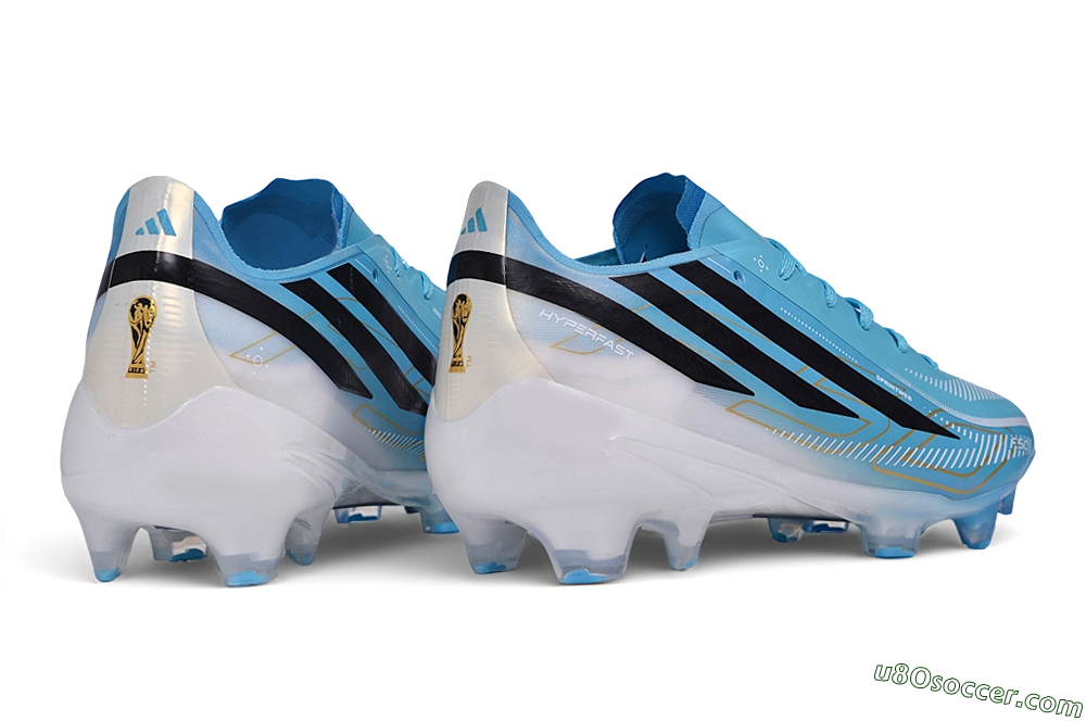 Adidas F50 Elite FG Firm Ground Soccer Cleats - Blue/Lucid Blue/Footwear White 6