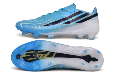 Adidas F50 Elite FG Firm Ground Soccer Cleats - Blue/Lucid Blue/Footwear White
