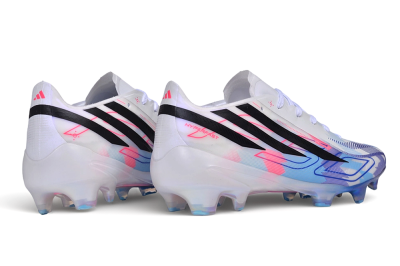 Adidas F50 Elite FG Firm Ground Soccer Cleats - White/Sky Blue/Electric Pink