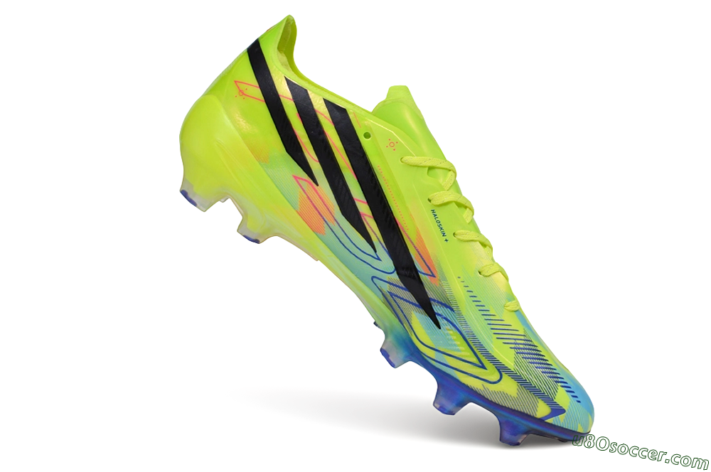 Adidas F50 Elite FG Firm Ground Soccer Cleats - Yellow/Solar Yellow/Lucid Blue 4