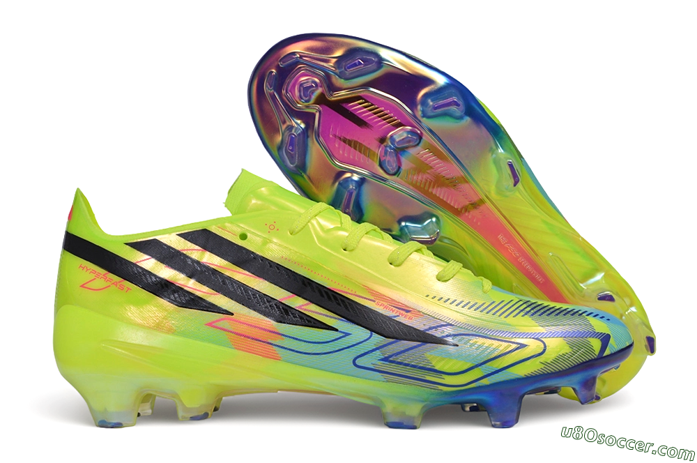 Adidas F50 Elite FG Firm Ground Soccer Cleats - Yellow/Solar Yellow/Lucid Blue 1