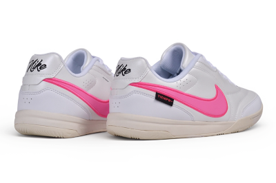 Nike Tiempo Streetgato Prm IC Indoor & Futsal Soccer Shoes - White/Pearl White/Hyper Pink