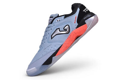 Joma Top Flex IC Indoor & Futsal Soccer Shoes - Blue/Sky Blue/Neon Coral