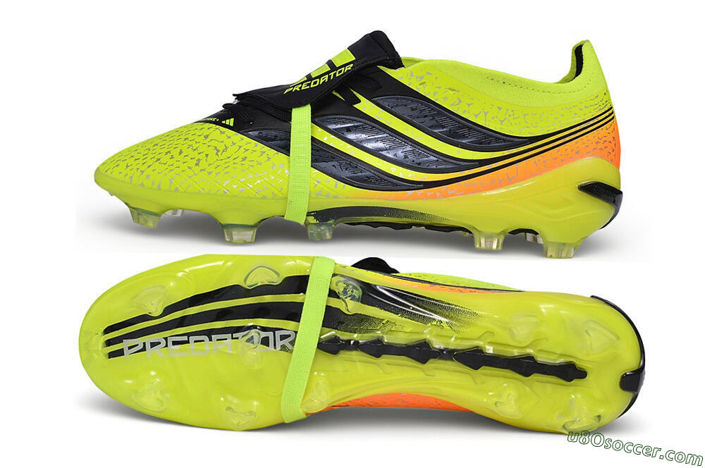 Adidas Predator 27 Elite Fold-Over Tongue FG Firm Ground Soccer Cleats - Yellow/Solar Yellow/Core Black 0