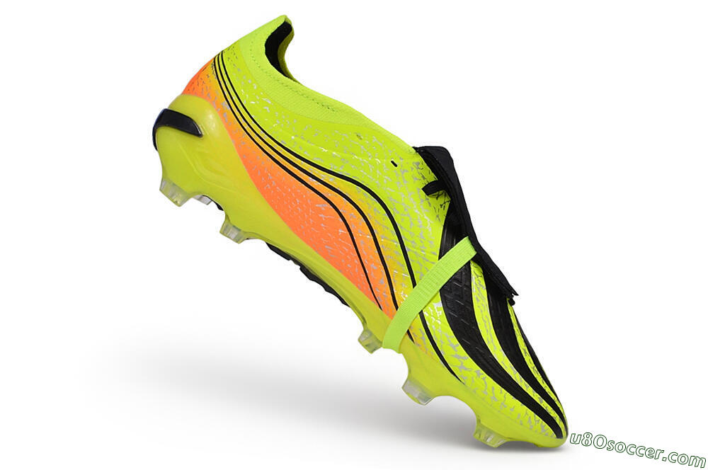 Adidas Predator 27 Elite Fold-Over Tongue FG Firm Ground Soccer Cleats - Yellow/Solar Yellow/Core Black 4