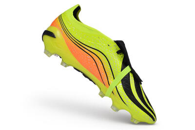 Adidas Predator 27 Elite Fold-Over Tongue FG Firm Ground Soccer Cleats - Yellow/Solar Yellow/Core Black