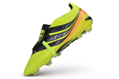 Adidas Predator 27 Elite Fold-Over Tongue FG Firm Ground Soccer Cleats - Yellow/Solar Yellow/Core Black
