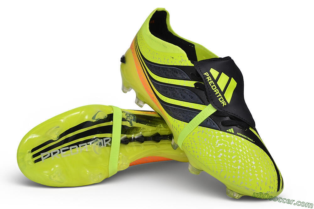 Adidas Predator 27 Elite Fold-Over Tongue FG Firm Ground Soccer Cleats - Yellow/Solar Yellow/Core Black 3