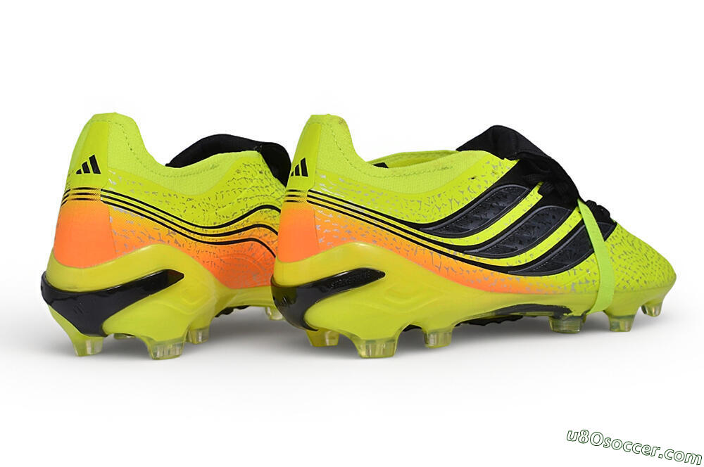 Adidas Predator 27 Elite Fold-Over Tongue FG Firm Ground Soccer Cleats - Yellow/Solar Yellow/Core Black 6