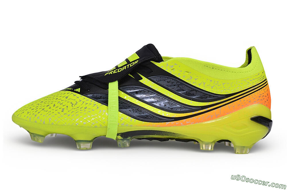 Adidas Predator 27 Elite Fold-Over Tongue FG Firm Ground Soccer Cleats - Yellow/Solar Yellow/Core Black 2