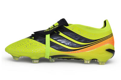 Adidas Predator 27 Elite Fold-Over Tongue FG Firm Ground Soccer Cleats - Yellow/Solar Yellow/Core Black