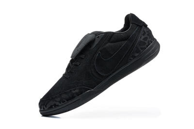 Nike Tiempo Streetgato Prm IC Indoor & Futsal Soccer Shoes - Black/Triple Black/Matte Black